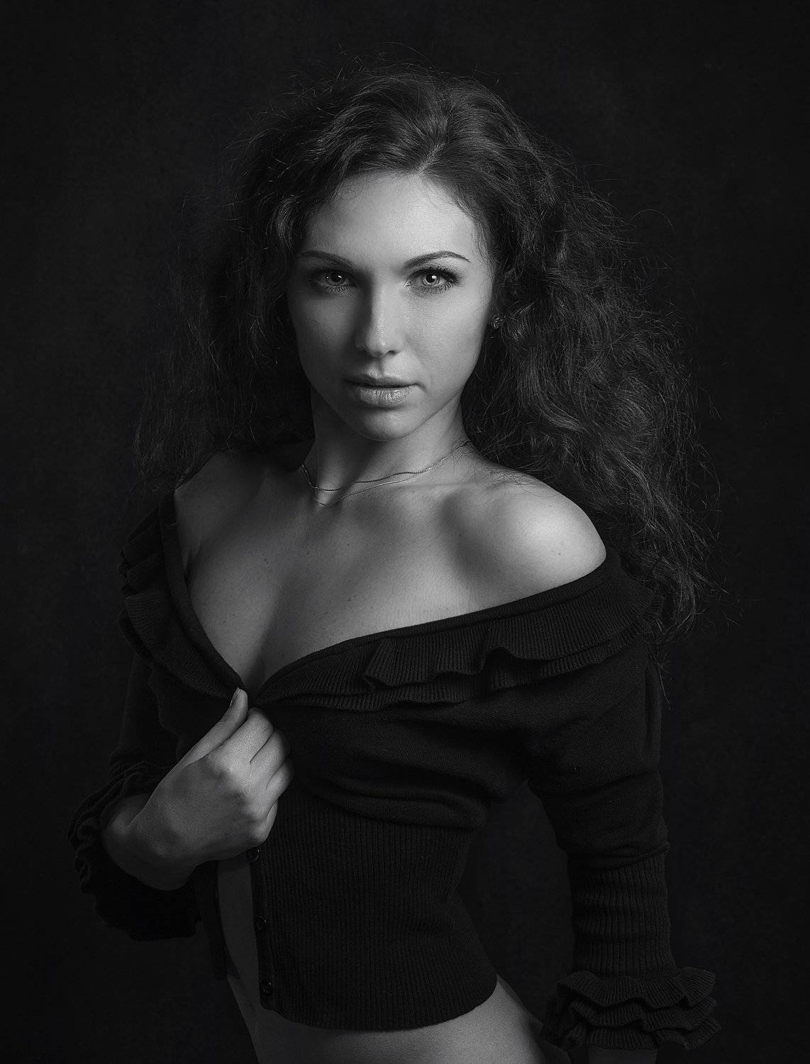 портрет,жанровый портрет , женщина, красивая, чб, Natalia Kholodova