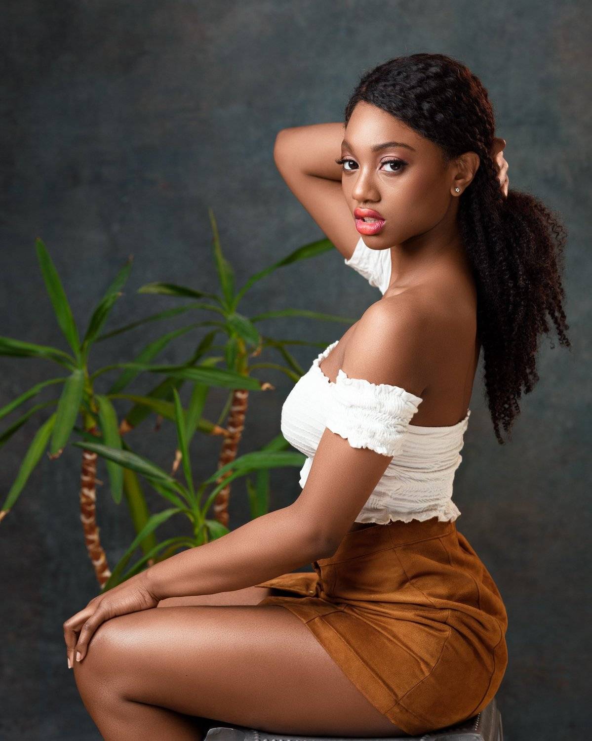 beauty, portrait, girl , young, female, studio, black, Saulius Ke