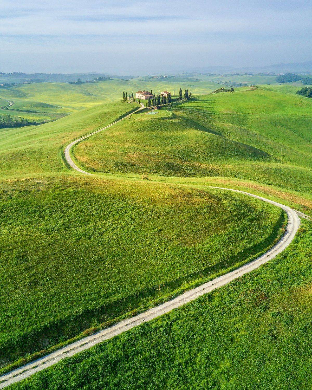 тоскана, италия, квадрокоптер, дрон, Василий Яковлев