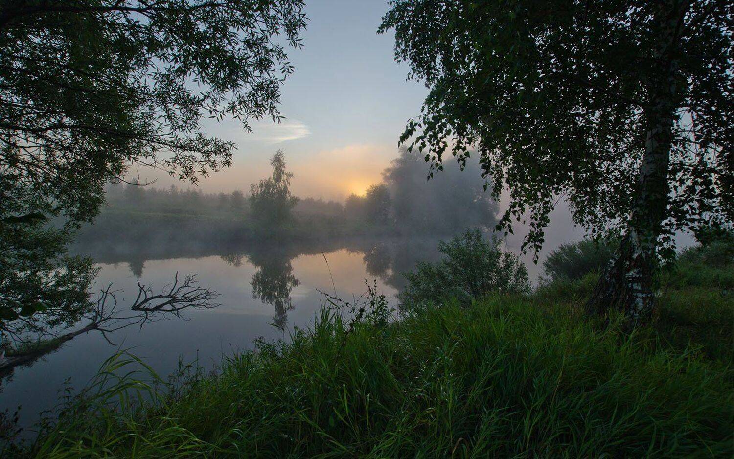 утро, рассвет, пейзаж, природа, лето, Михаил Агеев