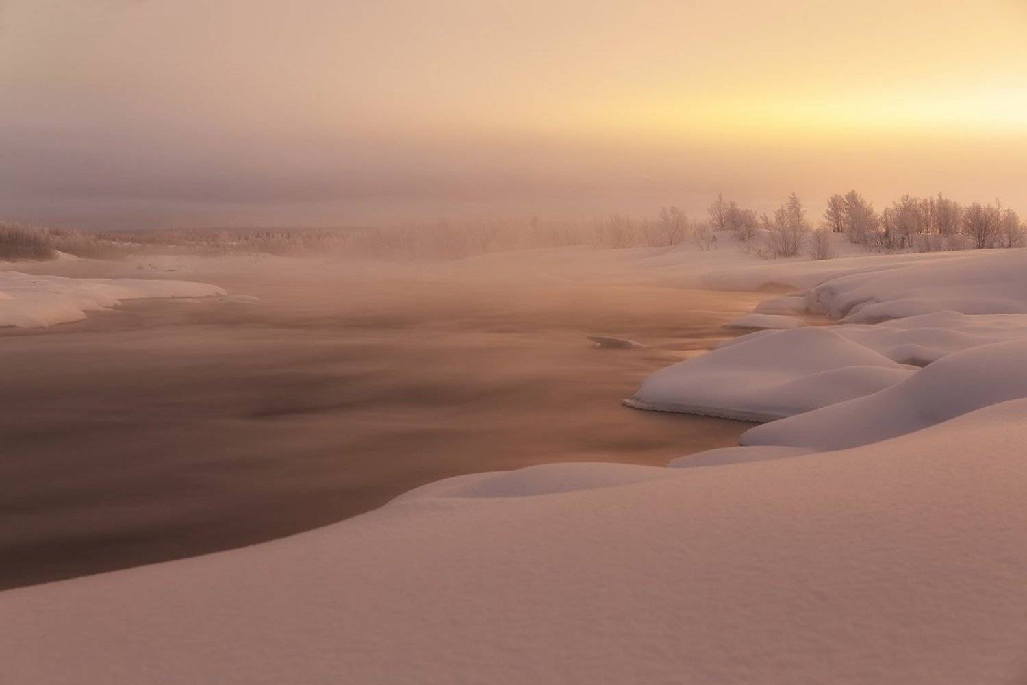 зима,снег,сугробы,река,теплота,, Матвеев Игорь