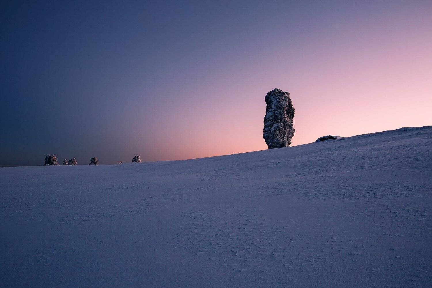 Маньпупунёр, север, Коми, Урал, горы, снег, зима, Владимир