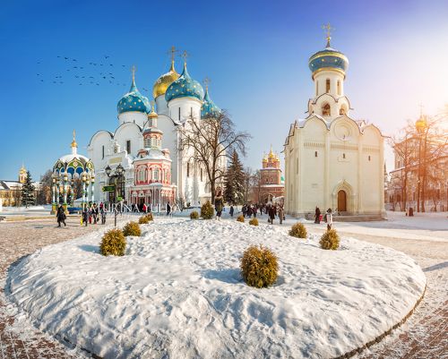 Зима в Лавре