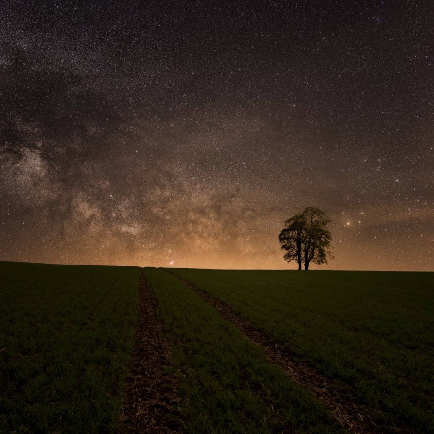 night, stars, galaxy, milky way, milkyway,spring, Jakub M&uuml;ller