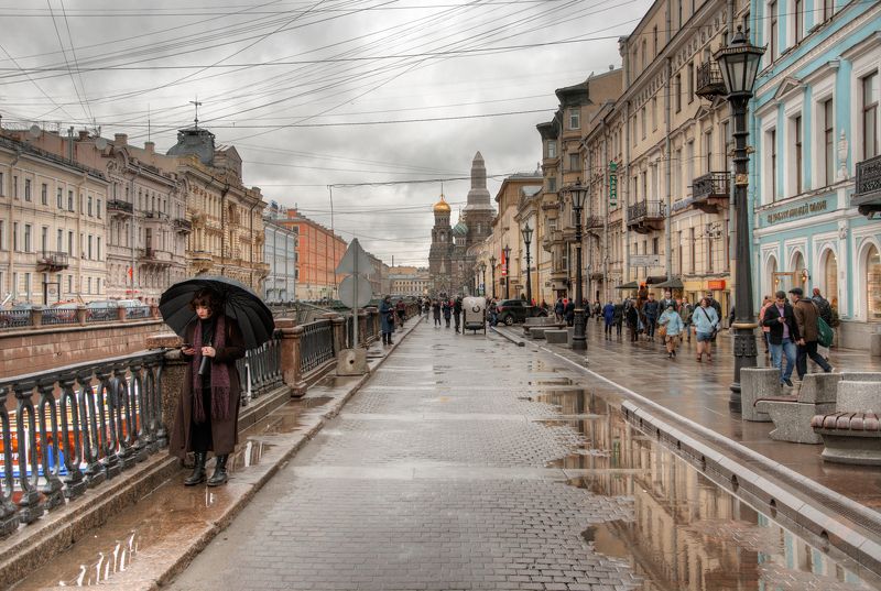 Дождливой апрельской субботой на канале Грибоедова СПб фото превью