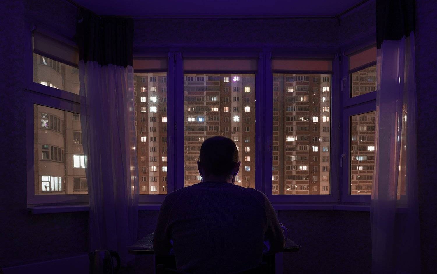 moscow, portrait, man, life, live, at home, city, town, kitchen, night,, Роман Филиппов