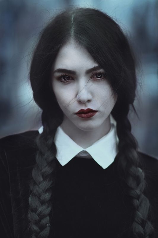 the addams family, wednesday addams, portrait, girl Wednesday Addams фото превью