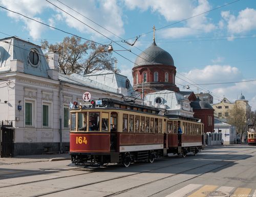 Парад трамваев в Москве
