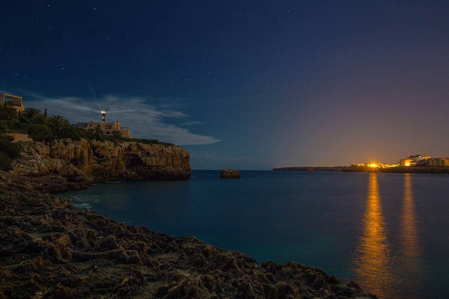 mallorca, майорка,остров, море, мальорка, маяк, ночь, Виктор Климкин