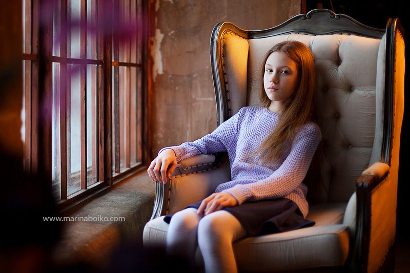 портрет, свет, контровой, девочка, классика, canon, girl, portrait Лика фото превью