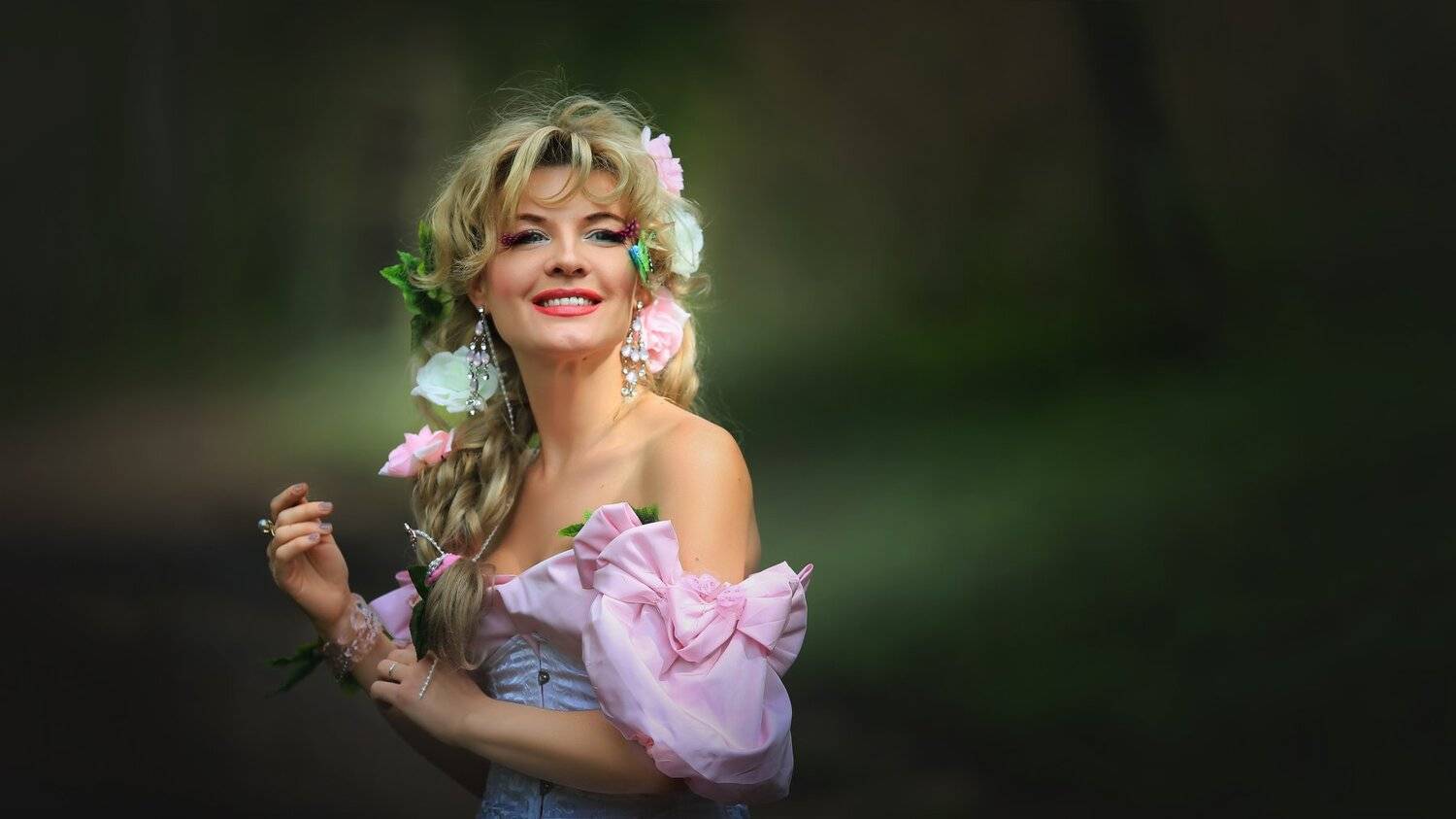 девушка, модель, портрет, гламур, цветы, rekhov, Сергей Рехов