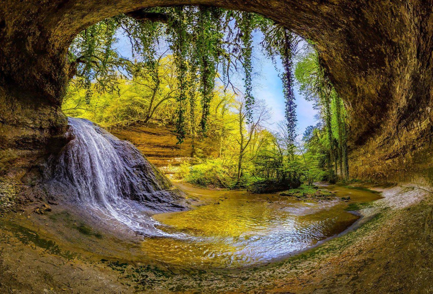 абхазия, фототур, путешествие, туризм, водопад, лето, ущелье, река, скалы, пещера, шакуранский, Лашков Фёдор