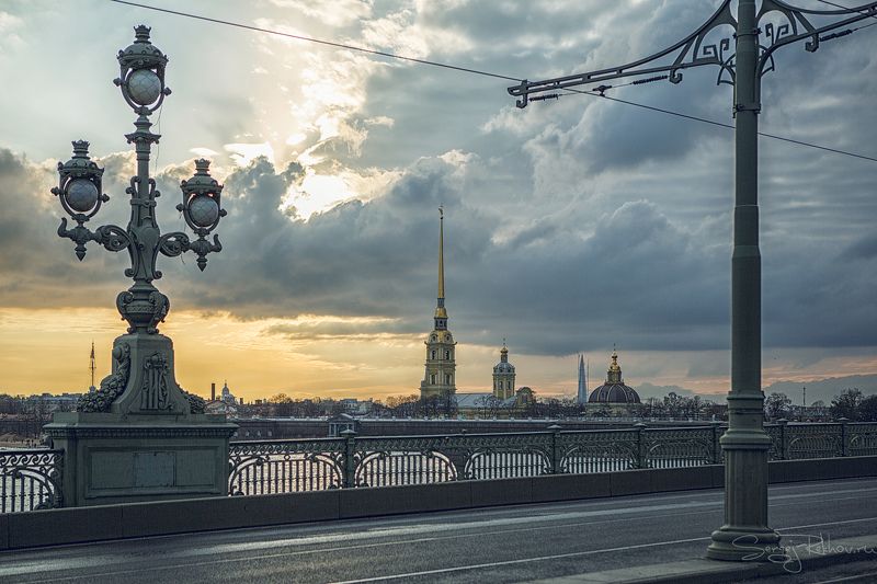 питер, санкт-петербург, спб, севернаяпальмира, закат, rekhov Апрельский Питер фото превью