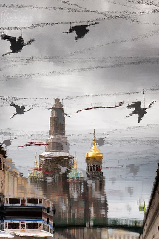 отражение А превратились в белых журавлей... фото превью