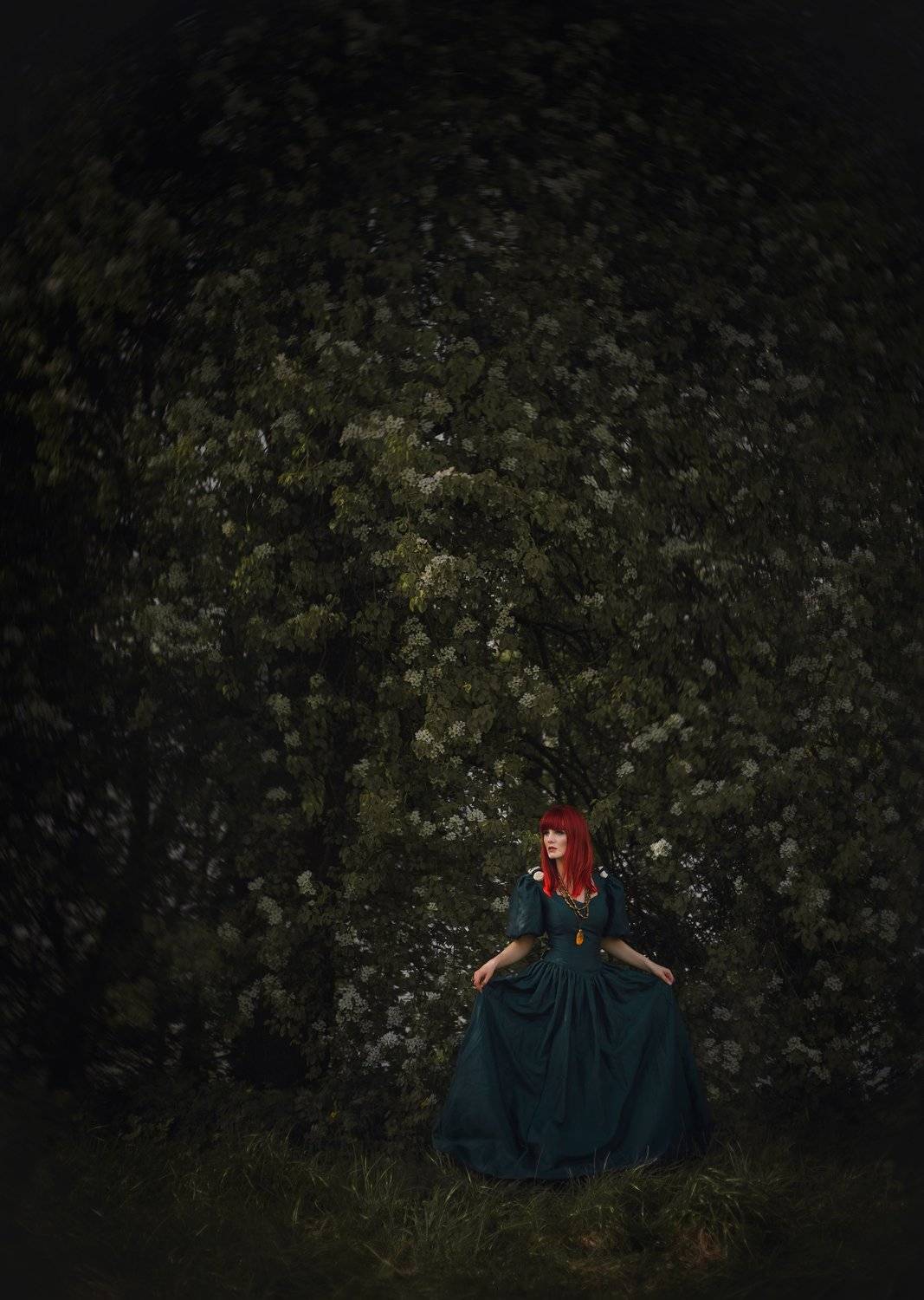 garden, model, nature, spring, flowers, fairytales, Izabela Nowakowska