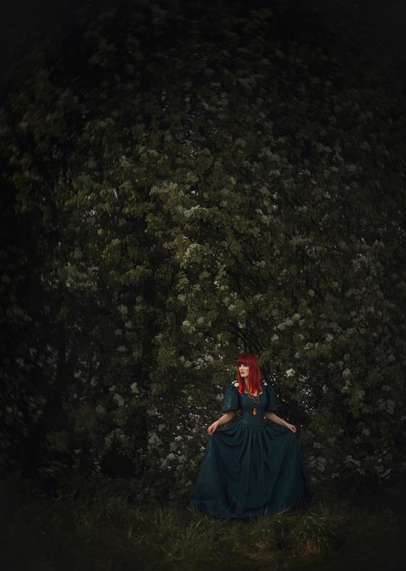 garden, model, nature, spring, flowers, fairytales *** фото превью