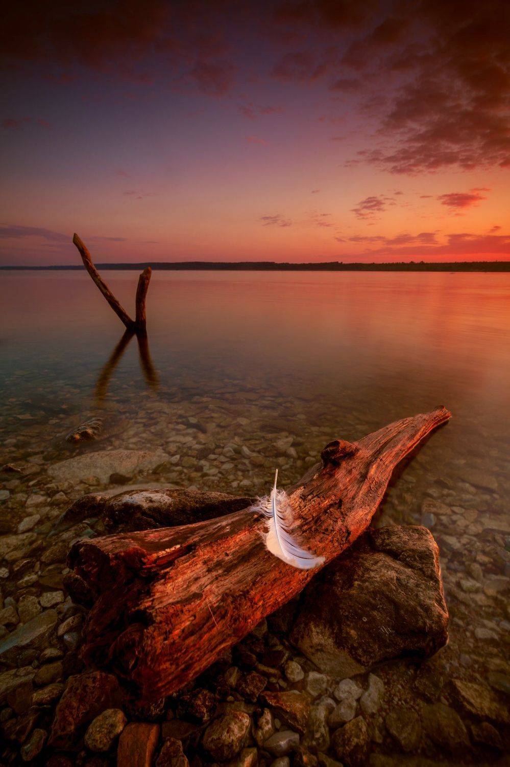landscape, sunset, colors, curonian gulf, lithuania, Руслан Болгов (Axe)