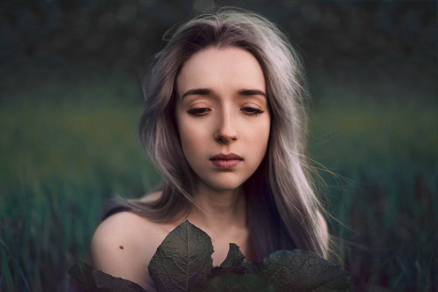 портрет, женский портрет, россия, краснодар, portrait, woman, women, girl, портрет на улице, зелень, Дмитрий Александров