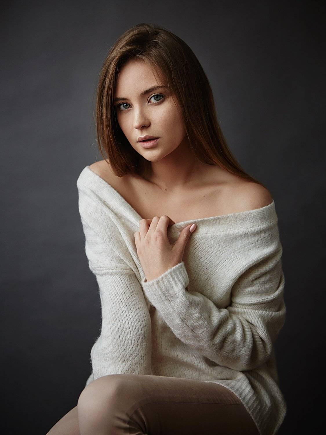 девушка, портрет, Иван Копченов