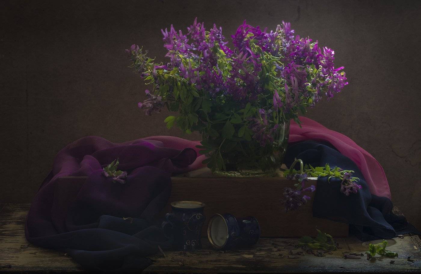 натюрморт,хохлатки,весенние цветы, Елена Рубинская