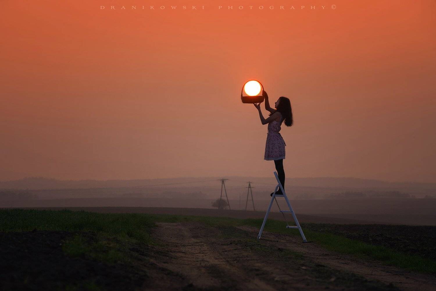 солнце sun catching girl sunset slonce sunrise creative road лестница ladder sunny, Radoslaw Dranikowski