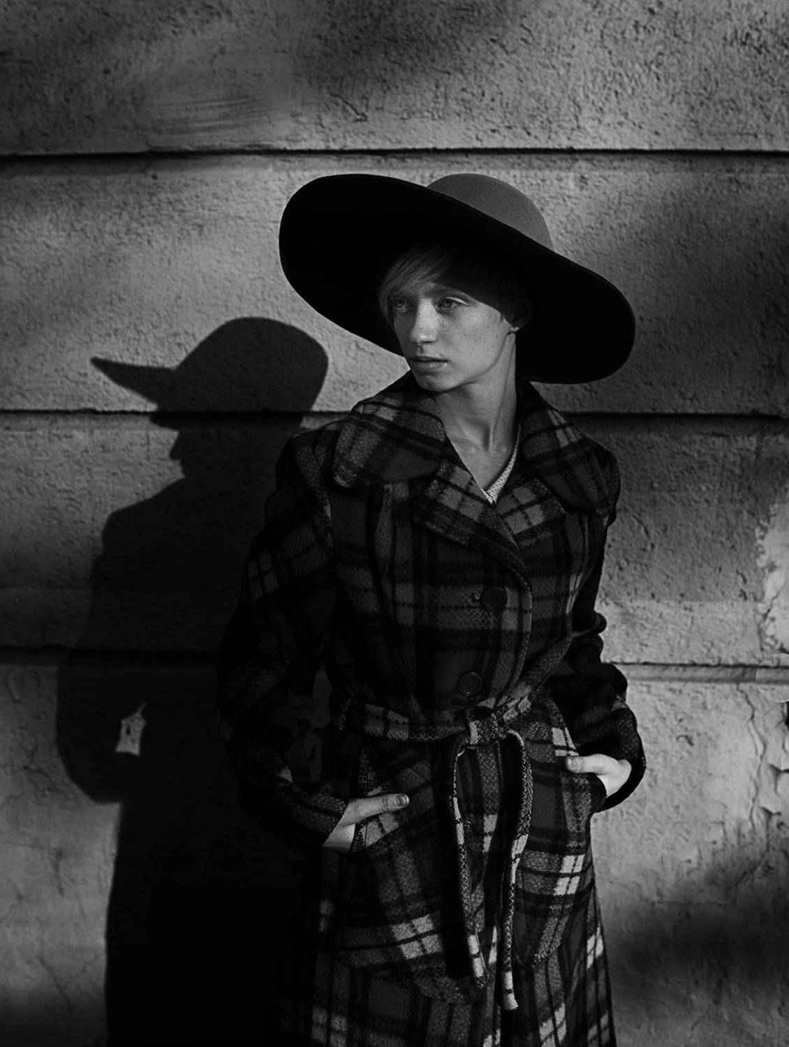 портрет , девушка, тень, свет , модель,чбфото, Александр Губель