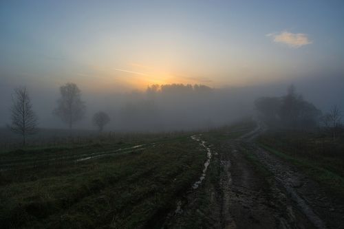 Первомайский рассвет в Грумантах