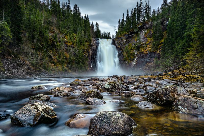 storfossen, waterfall, landscape, long exposure, water, norway, hommelvik Storfossen, Norway фото превью
