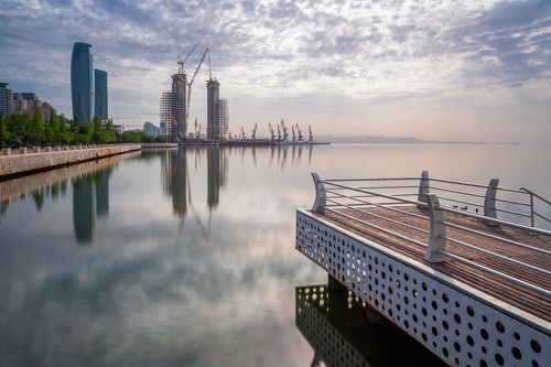 Утро на приморском бульваре