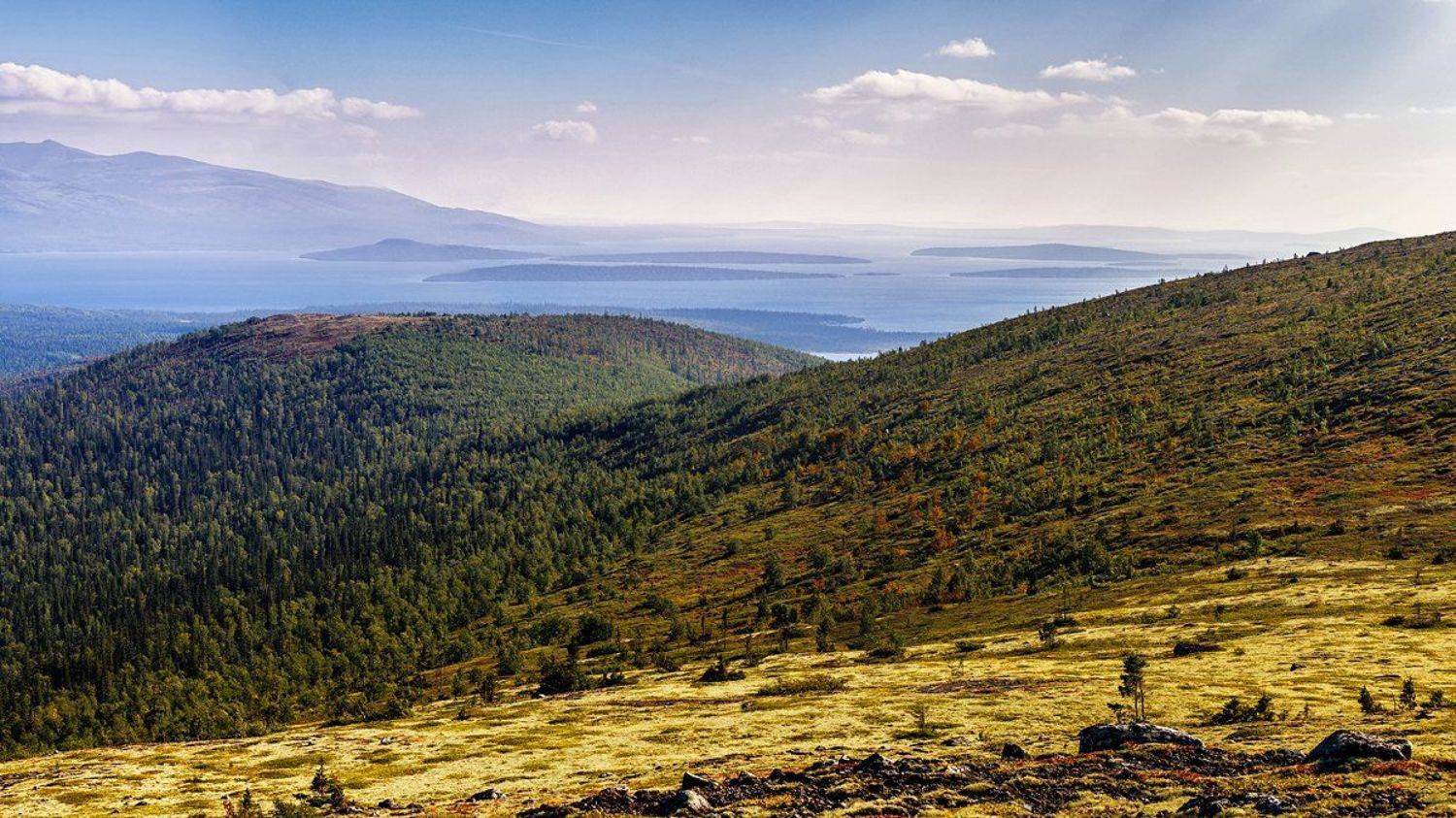 горы,озеро,острова,лес,лето,, Матвеев Игорь