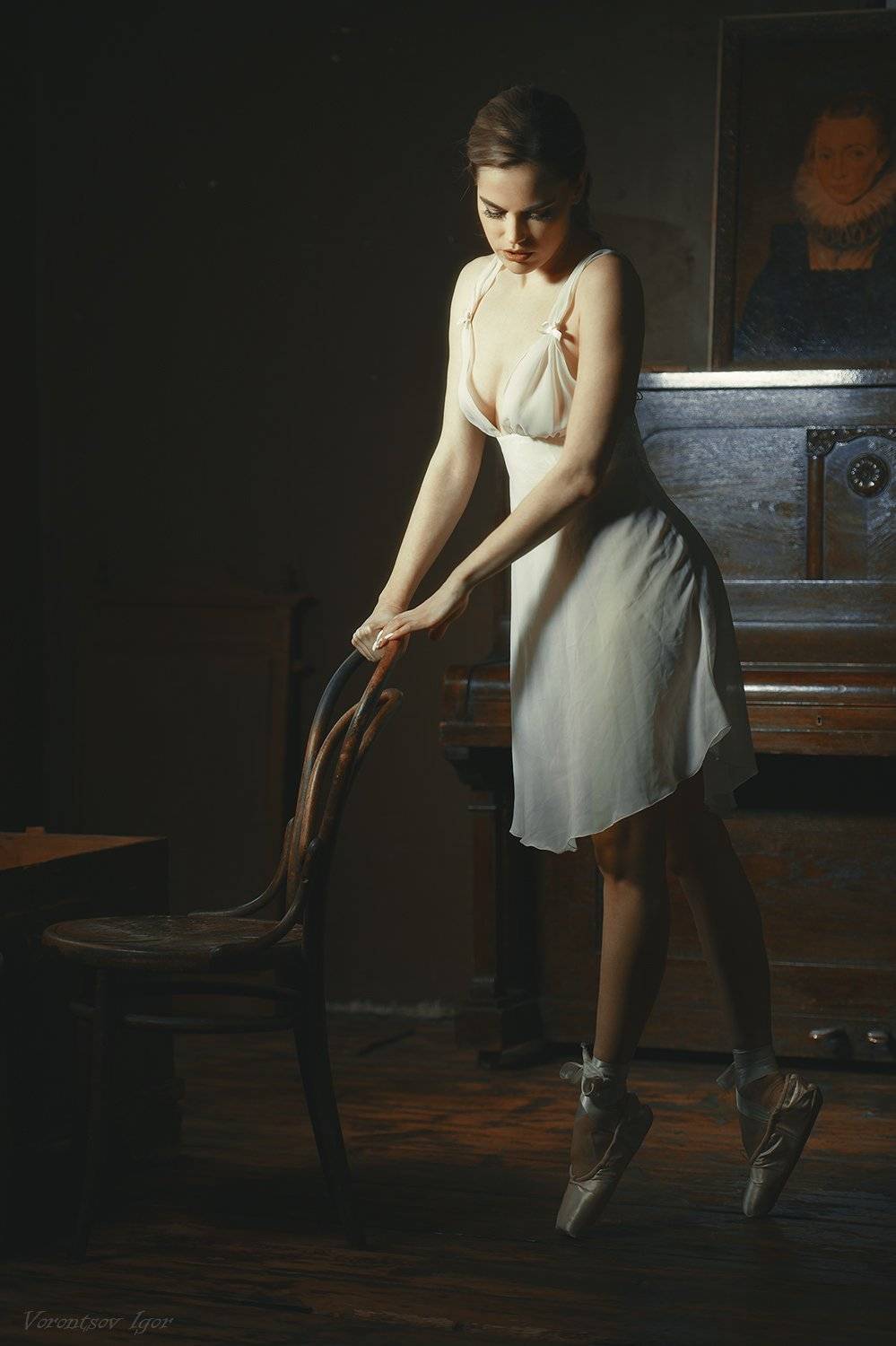 девушка, балет, танец, балерина, винтаж, пуанты, Воронцов Игорь
