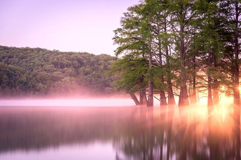 Рассвет на озере Сукко фото превью