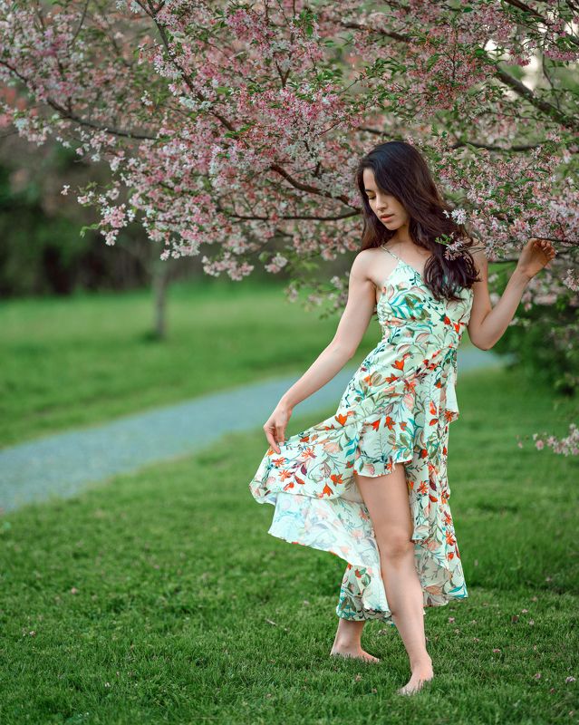 beauty, portrait, girl , young, female, summer Maya фото превью