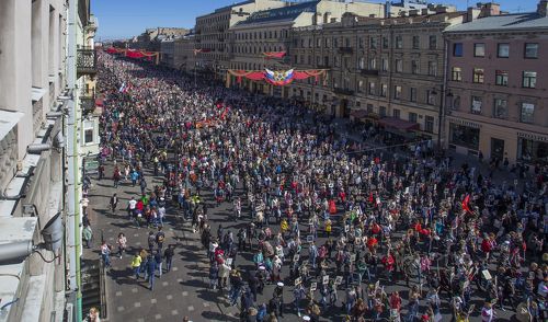 Бессмертный полк. Санкт-Петербург. 9 мая 2018 года.