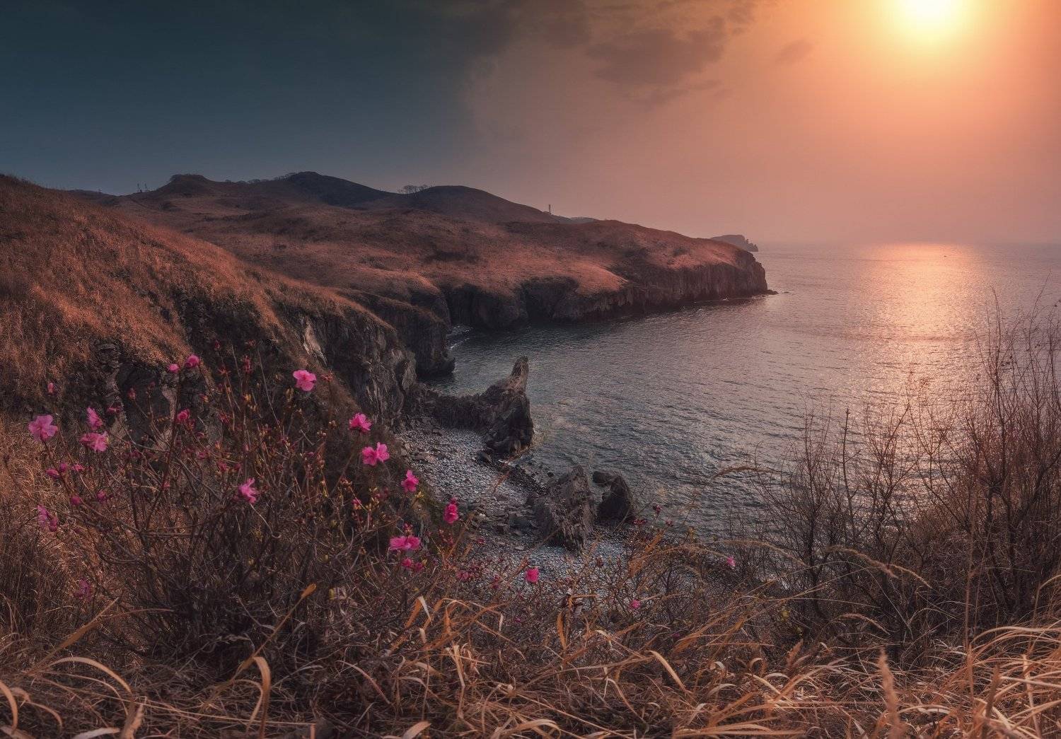 весна, апрель, море, скалы,, Андрей Кровлин