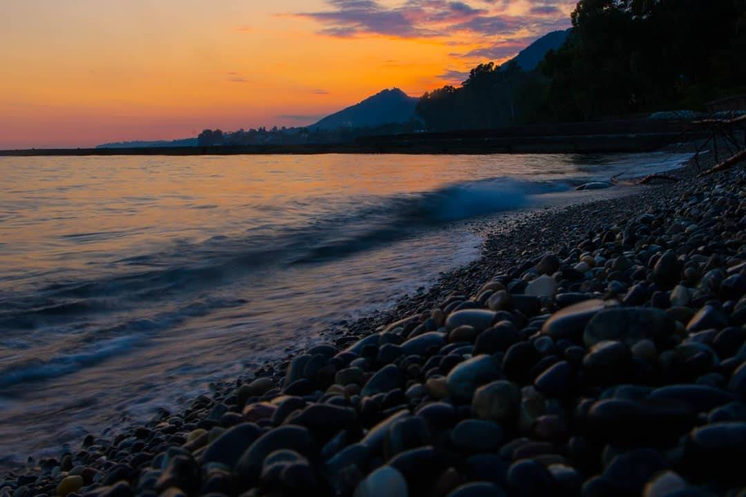 sea, sunset, beach, море, закат, берег, камни, солнце, пляж, landscape, nature, summer, Салтыкова Алёна