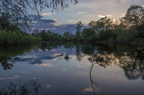 Закат в тихом уголке