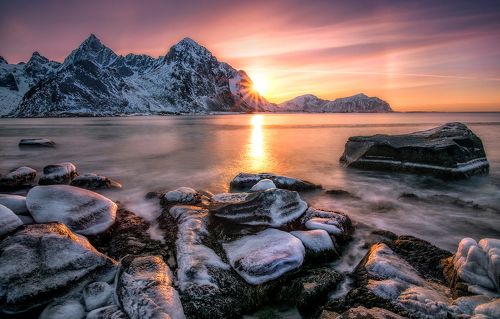 Ice Sunset