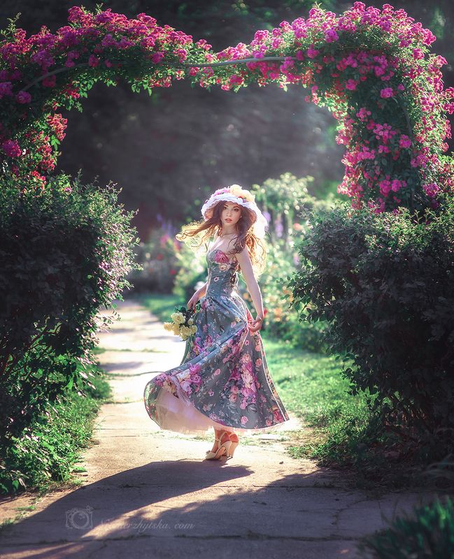 Солнце. Розы. Настя. фото превью