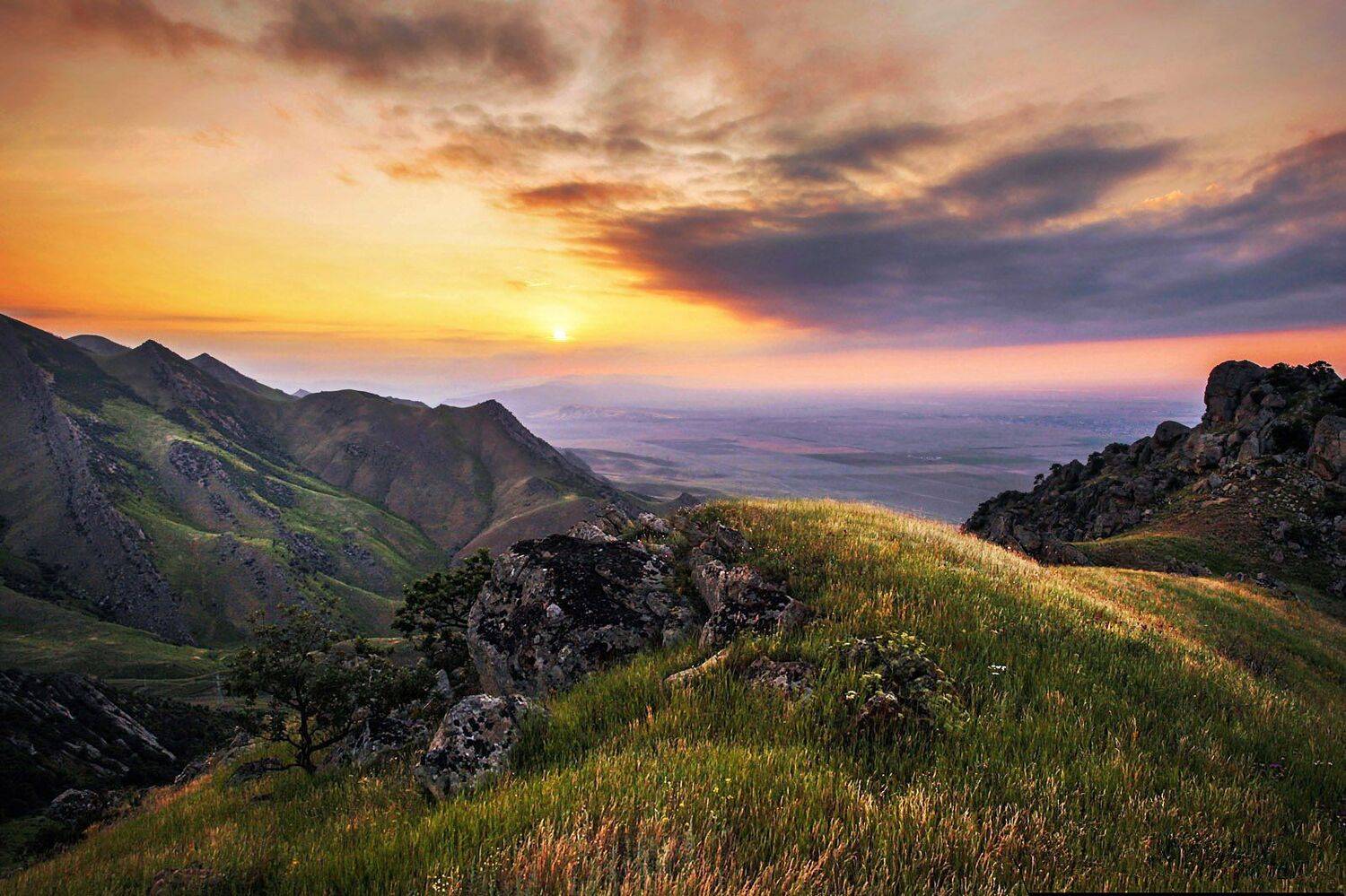 горы,осень,природа,закат., Marat Magov