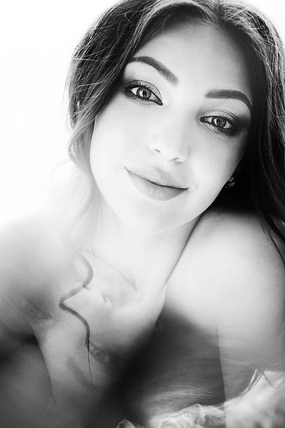 девушка, отражение, портрет, зеркало, чб, , Дарья Комарова