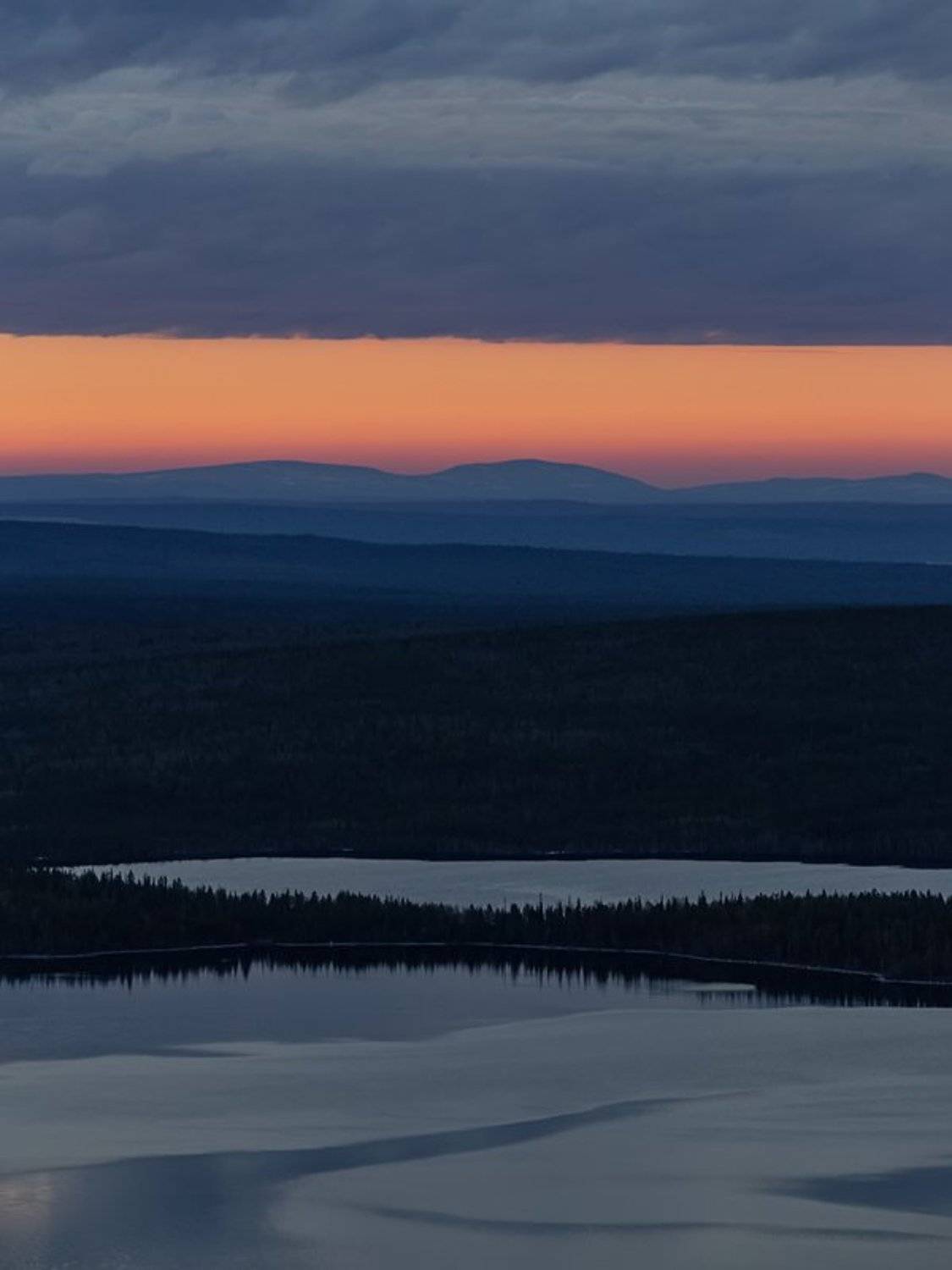 горы,озеро,облака,ночь,закат,, Матвеев Игорь