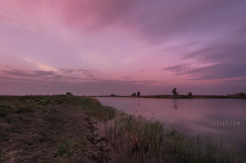 земля таманская, таманский полуостров, вечер Где то между морем и городом... фото превью