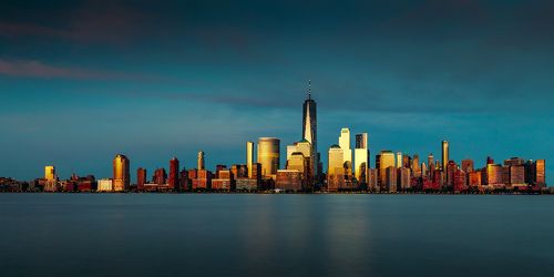 Lower Manhattan sunset