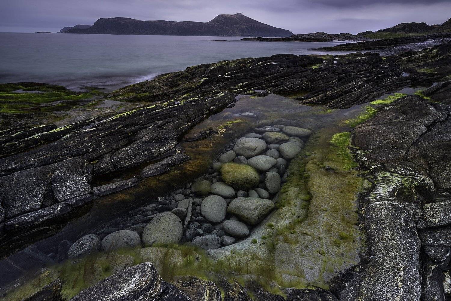 stones, rocks, beach, norway, landscape, colours, forms, structures, Sylwia Grabinska