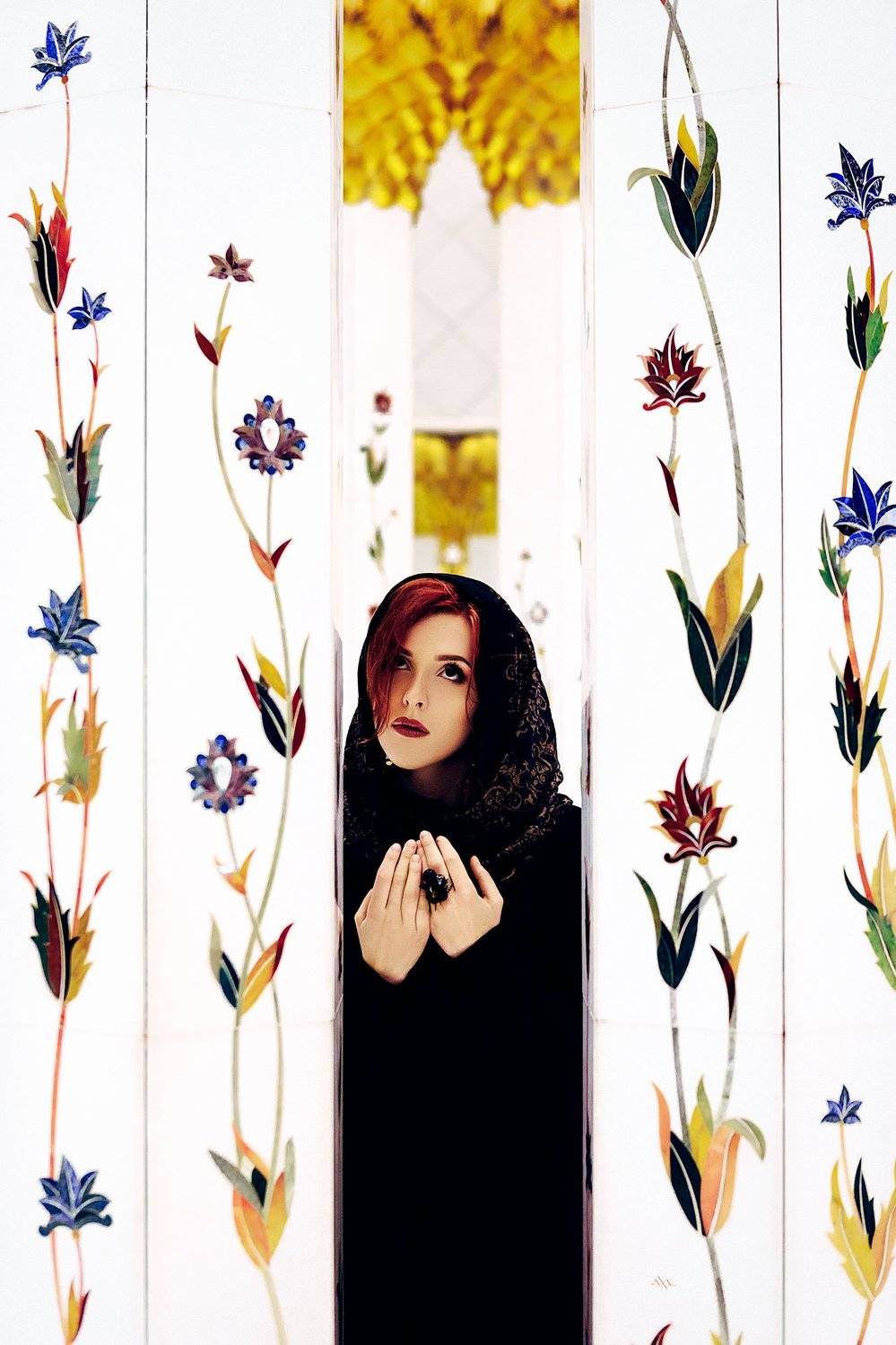 woman, beauty, abu dhabi, mosque, travel, portrait, Руслан Болгов (Axe)