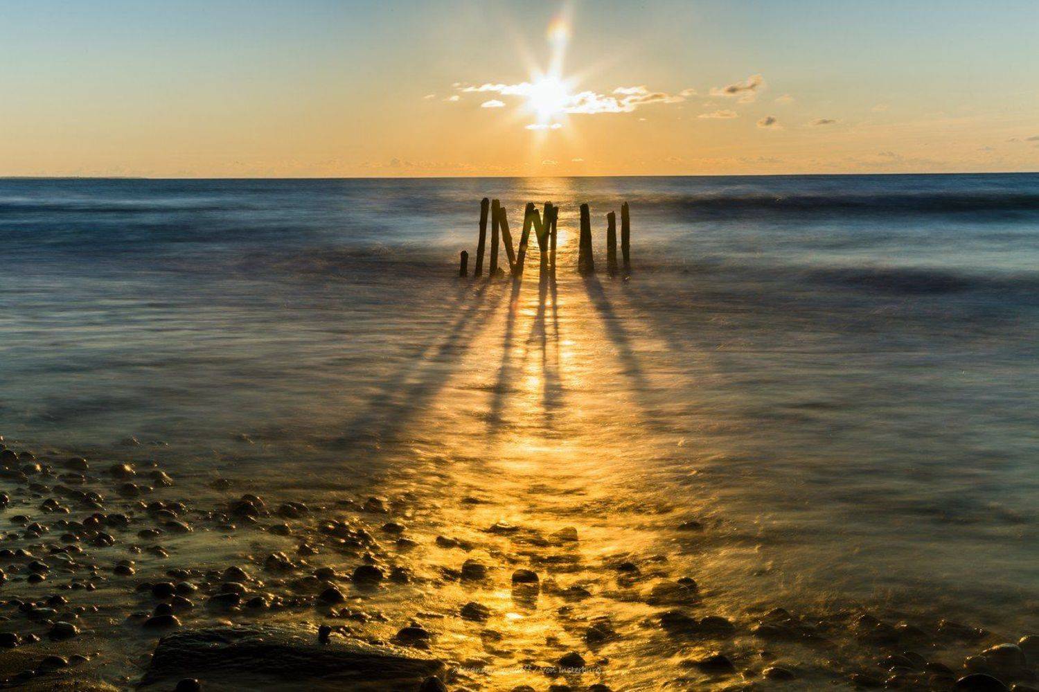 море, пейзаж, камни, seascape, sea, sunlight, sunset,sun, солнце, закат,, АлександрТутаев