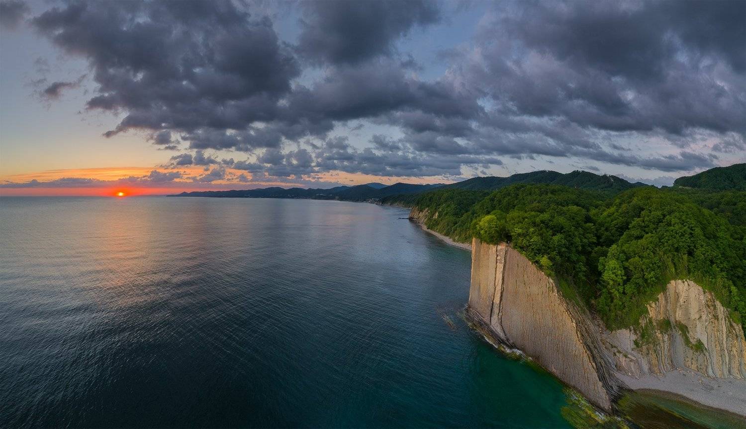 черное море туапсе скала киселева вечер, Николай Мысливцев