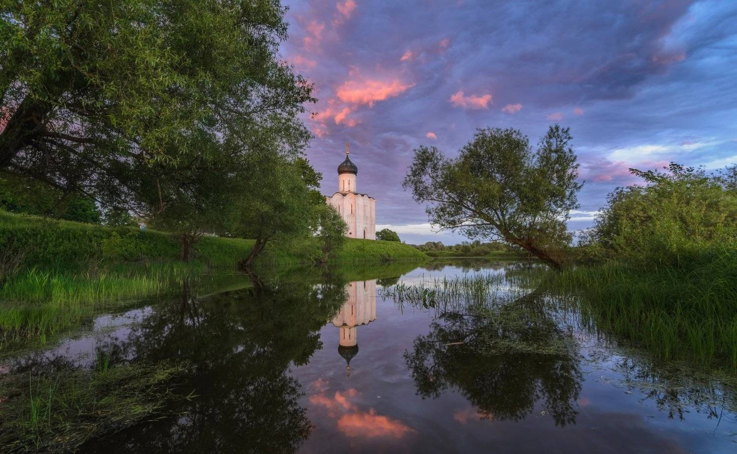 пейзаж, природа, закат, река, боголюбово, Виталий Левыкин