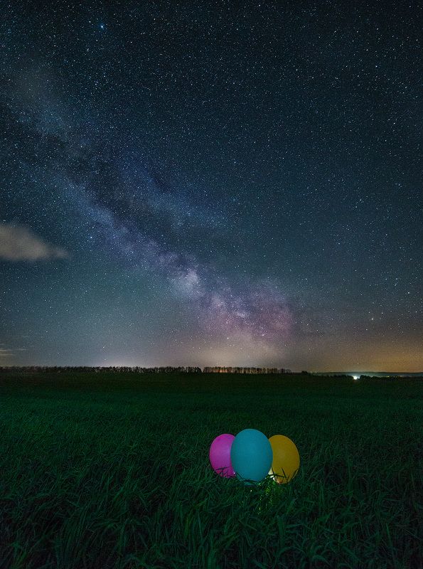 ночь, млечный путь, samyang Цвета ночи фото превью